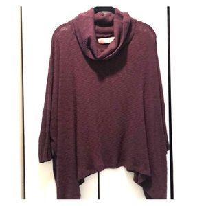 Maroon Open Back Sweater